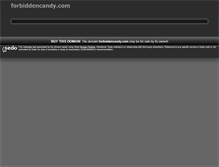 Tablet Screenshot of forbiddencandy.com